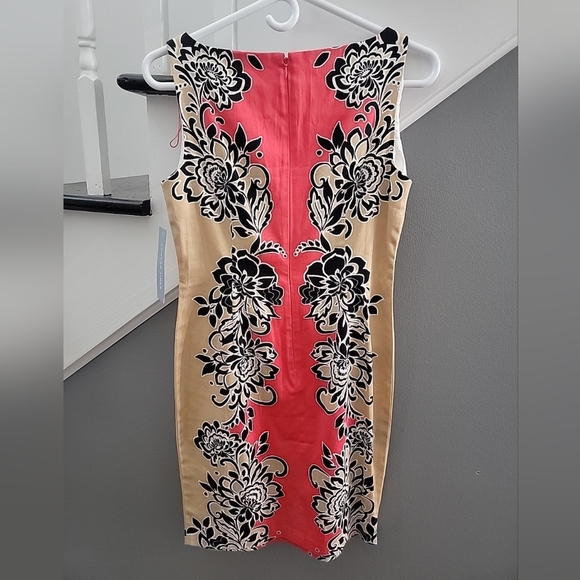 VTG 1990s 2000s LONDON TIMES SIZE 4 COTTON SPANDEX FLORAL DRESS NWT $60 Retail - Picture 4 of 5